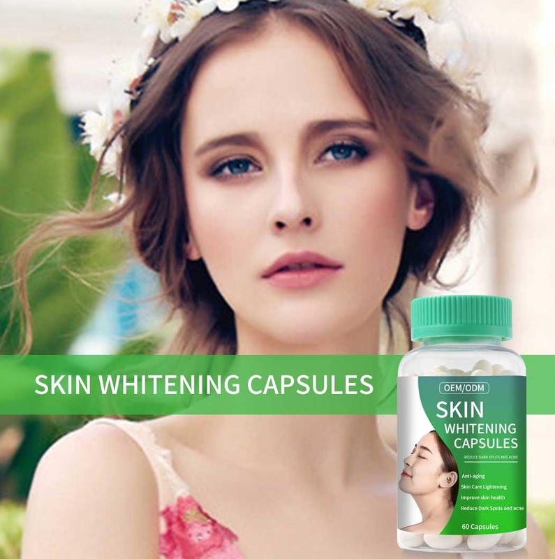 La peau anti-vieillissement blanchissant le supplément de glutathion de collagène de capsules pour réduisent les taches brunes et l'acné
