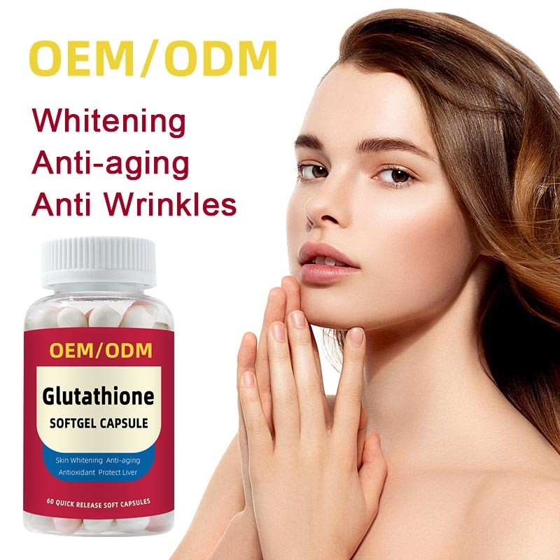 OEM Marque privée Vitamine C 1500 mg comprimés de L-glutathione pour blanchiment de la peau gel doux