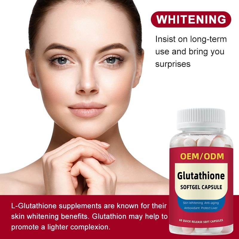 OEM Marque privée Vitamine C 1500 mg comprimés de L-glutathione pour blanchiment de la peau gel doux