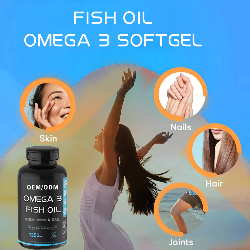 Coeur Brain Immune Support For Men d'huile de poisson d'OEM MSDS Omega 3 et femmes
