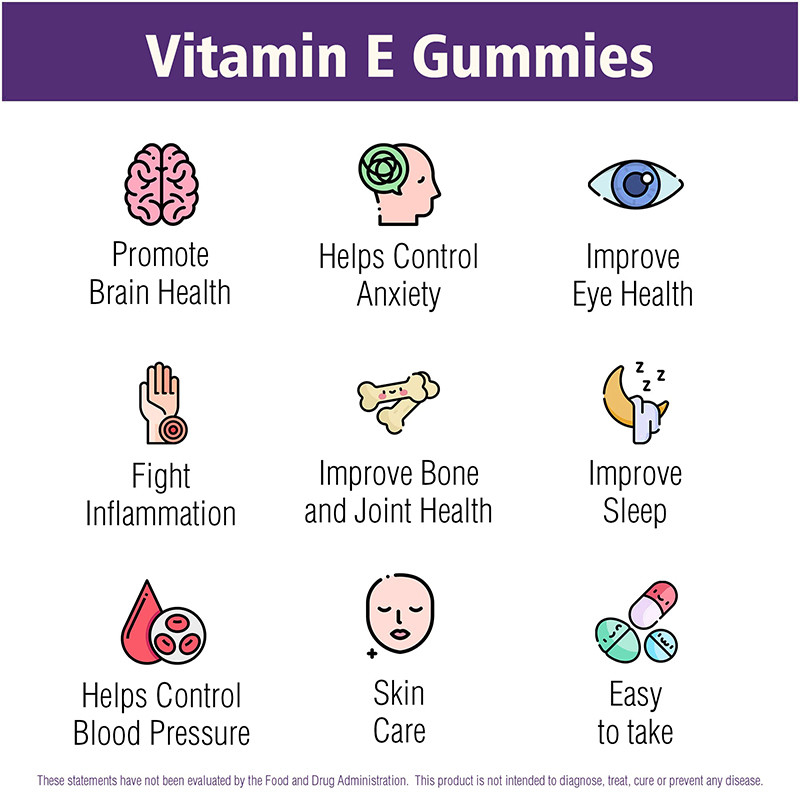 La saveur faite sur commande complète la santé et l'appui immunisé Gummies d'os de la vitamine E Gummies d'OEM
