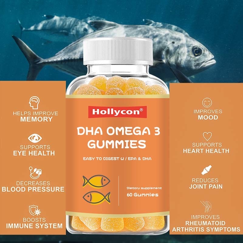 Omega 3 produits gommeux de nutrition de pilules d'huile de foie de morue d'EPA DHA pour des enfants adultes
