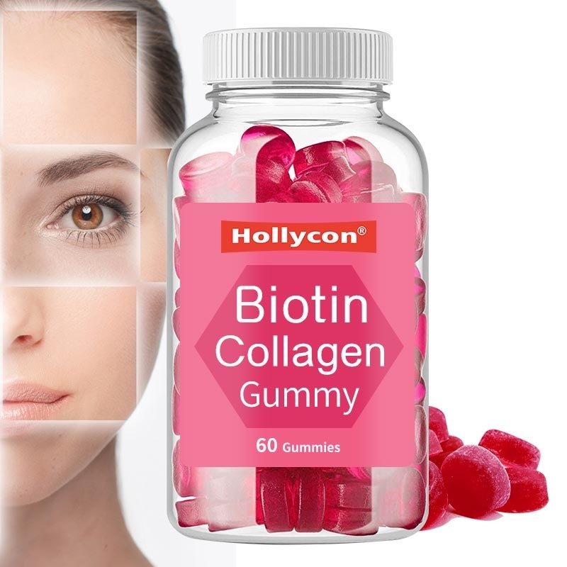 La croissance naturelle de cheveux de Gummies de biotine de vitamine pour la peau de cheveux cloue des vitamines Gummies de biotine