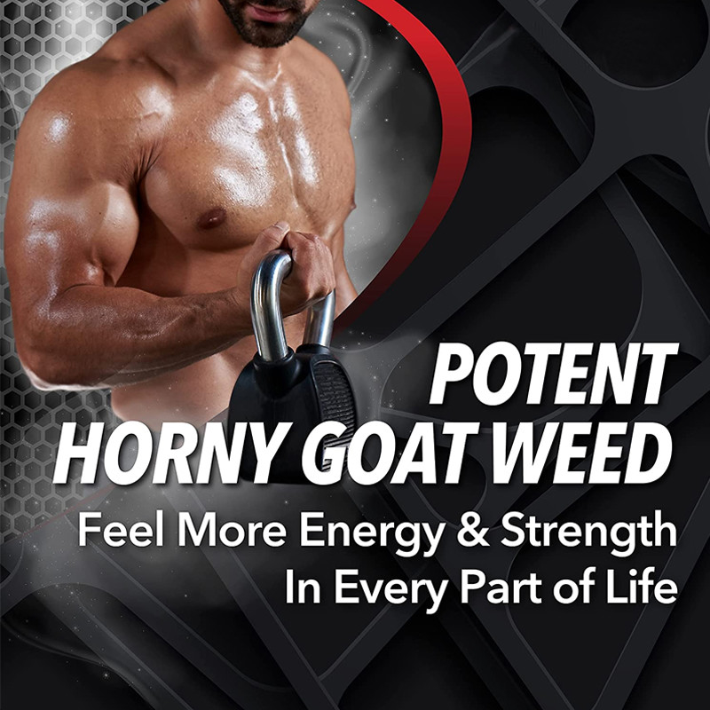 Les soins de santé de marque de distributeur complètent des Tablettes de mauvaise herbe de chèvre de Hornys de muscle d'énergie de soutien d'OEM