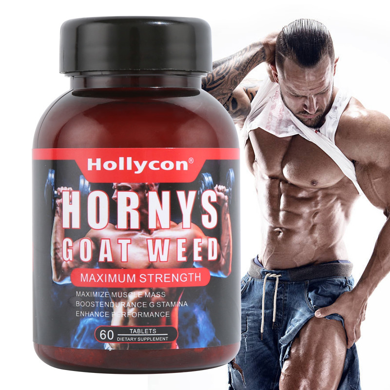 Les soins de santé de marque de distributeur complètent des Tablettes de mauvaise herbe de chèvre de Hornys de muscle d'énergie de soutien d'OEM