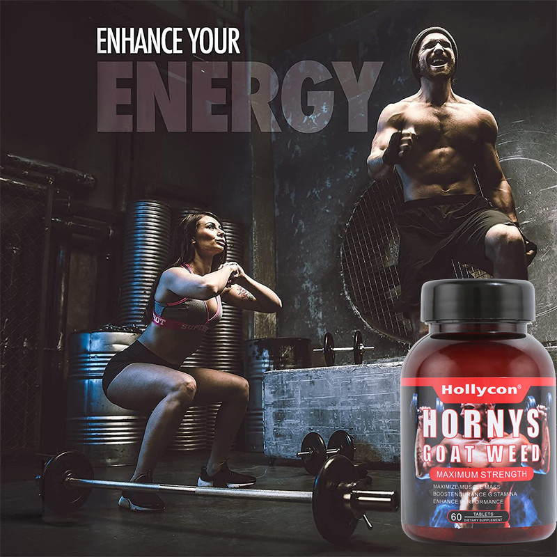 Les soins de santé de marque de distributeur complètent des Tablettes de mauvaise herbe de chèvre de Hornys de muscle d'énergie de soutien d'OEM