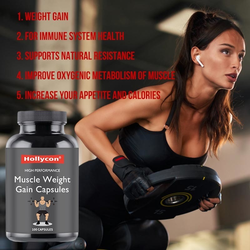 Gain de poids Gummies de muscle d'OEM pour des capsules de gain de poids de muscle de santé de système immunitaire