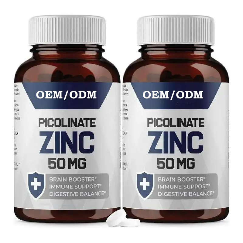 OEM Picolinate de zinc 30 mg Supplément bien absorbé pour la fonction immunitaire en capsules