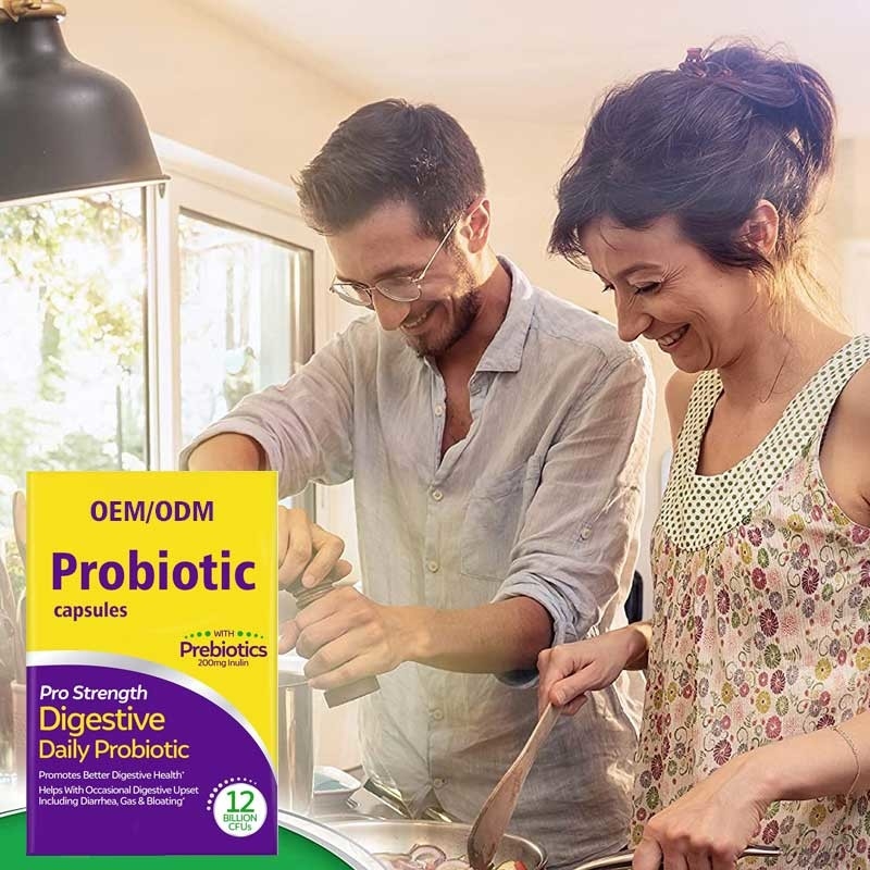 Gros suppléments de coupeur de Probiotics pour de femmes des hommes 60 de capsules le gluten de GMO non libre