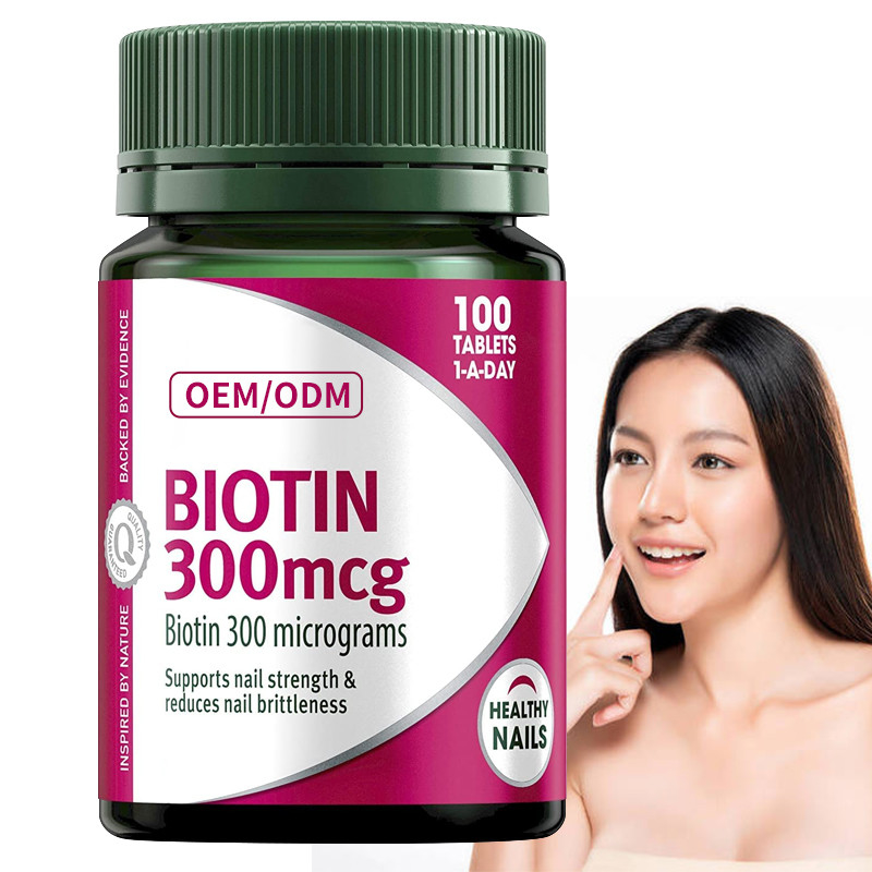 La vitamine Gummies 300mcg de biotine de COA maintient le SIDA sain de clous dans la panne de la graisse diététique 100Pcs