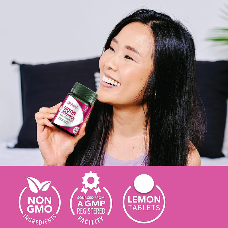 La vitamine Gummies 300mcg de biotine de COA maintient le SIDA sain de clous dans la panne de la graisse diététique 100Pcs