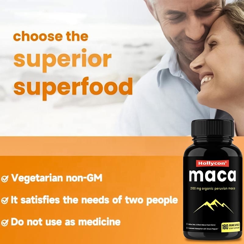HACCP complète les capsules organiques de racine de Maca d'énergie de poussée d'OEM pour des femmes des hommes