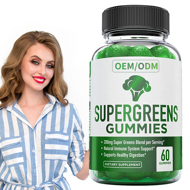 L'usine essentielle de vitamines et de minerais de vitamine gommeuse verte superbe a basé le supplément diététique de soutien immunisé