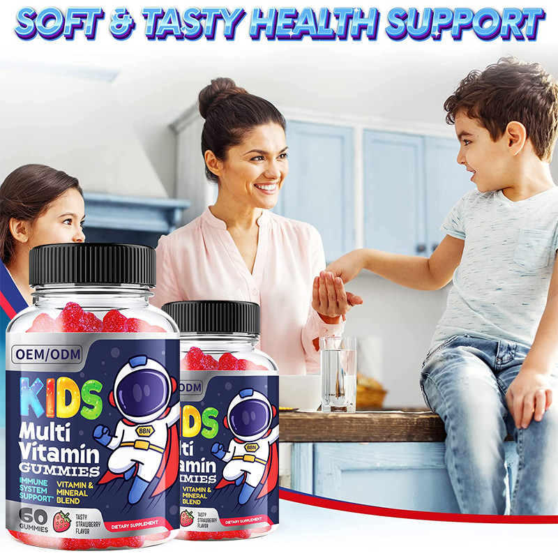 Multivitamin d'enfants gommeux chacun des de soutien immunisé essentiel de 13 supplément diététique de vitamines minerais de clé