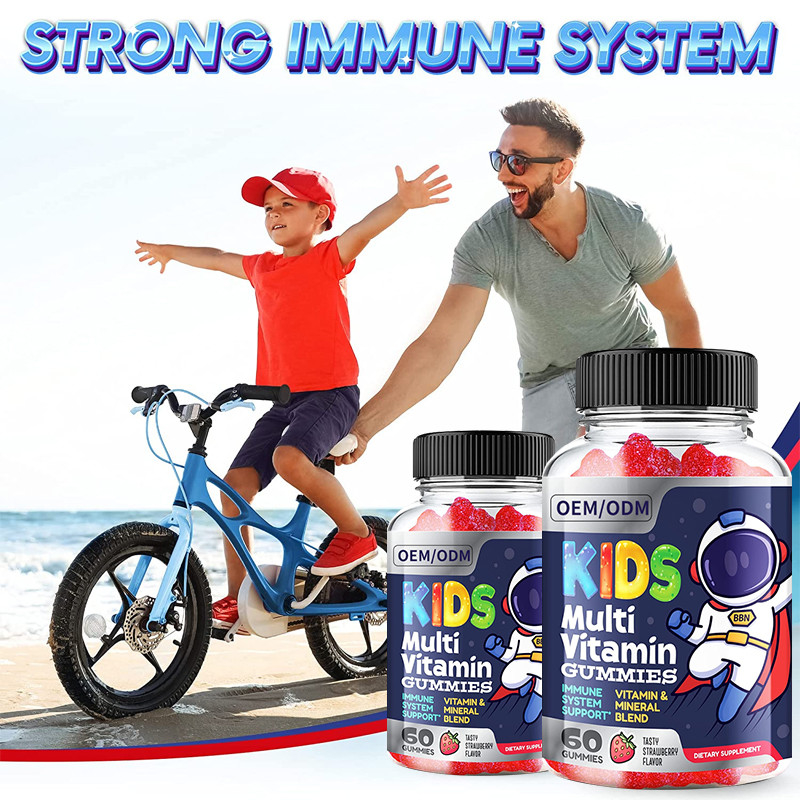 Multivitamin d'enfants gommeux chacun des de soutien immunisé essentiel de 13 supplément diététique de vitamines minerais de clé