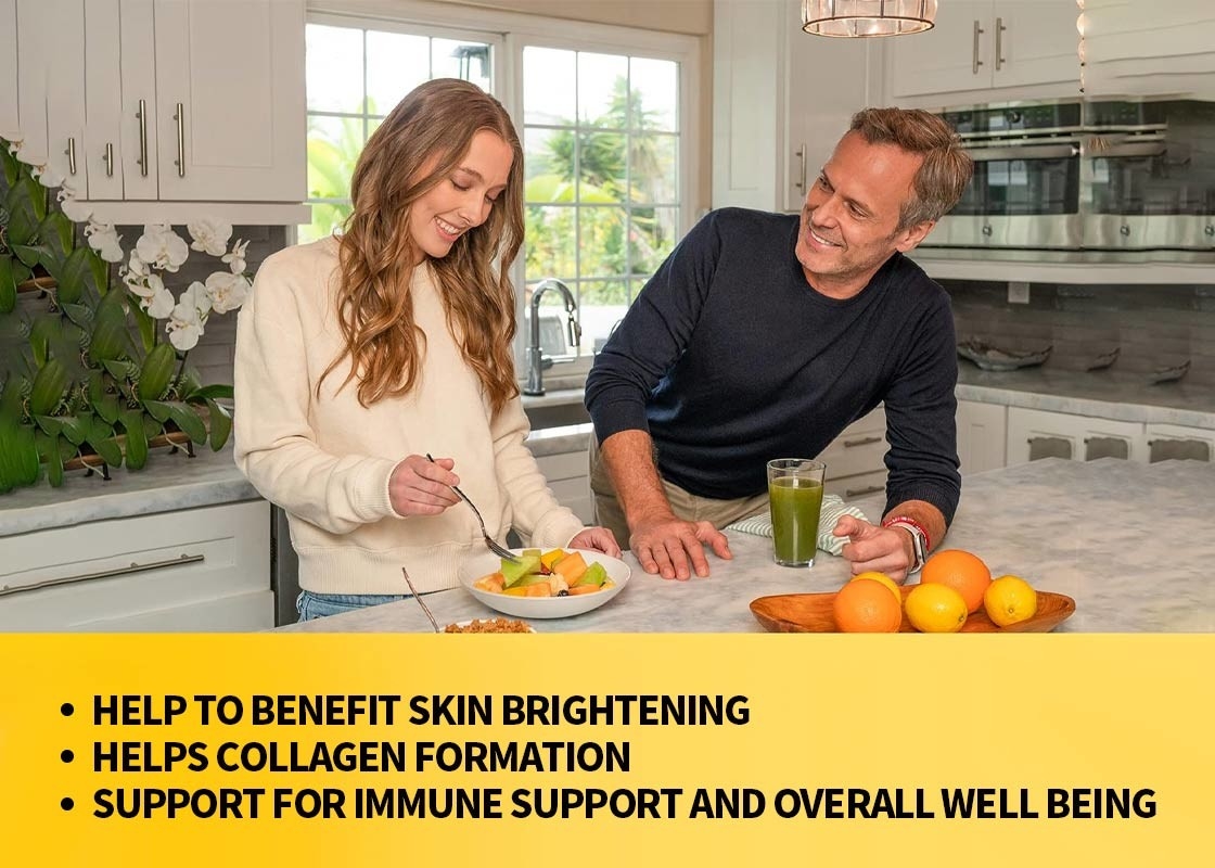 Produit de marque privée ODM Supplément alimentaire Pilules blanchissantes pour la peau Pour blanchir la peau Comprimés de vitamine C