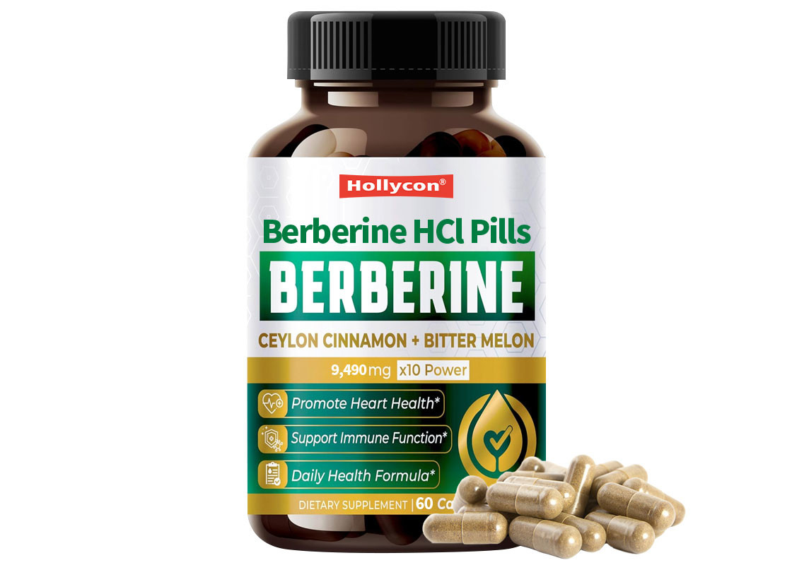 HALAL Berbérine HCL Capsules Supplément de renforcement du système immunitaire Appui à la gestion du poids