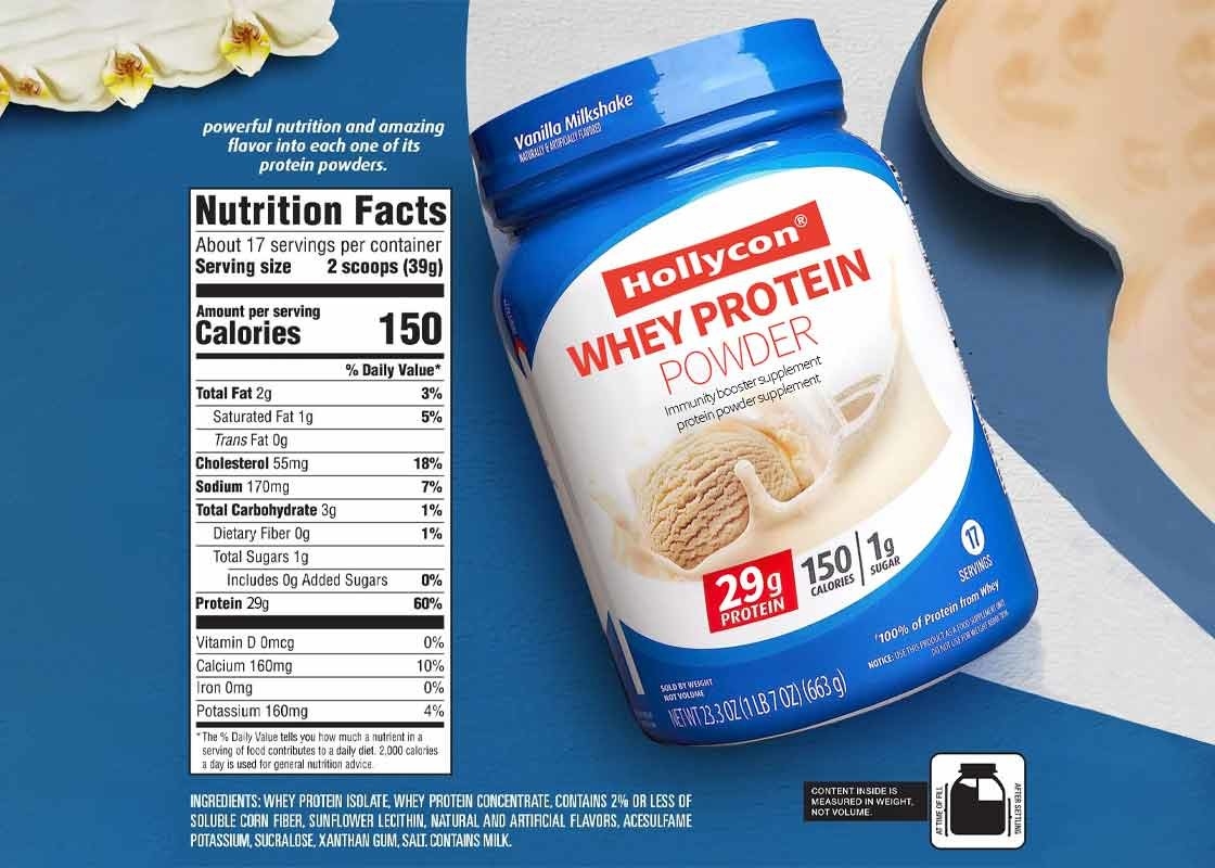 Poudre de protéines de lactosérum de qualité alimentaire pour augmenter la force de la masse musculaire Supplément de renforcement de l' immunité