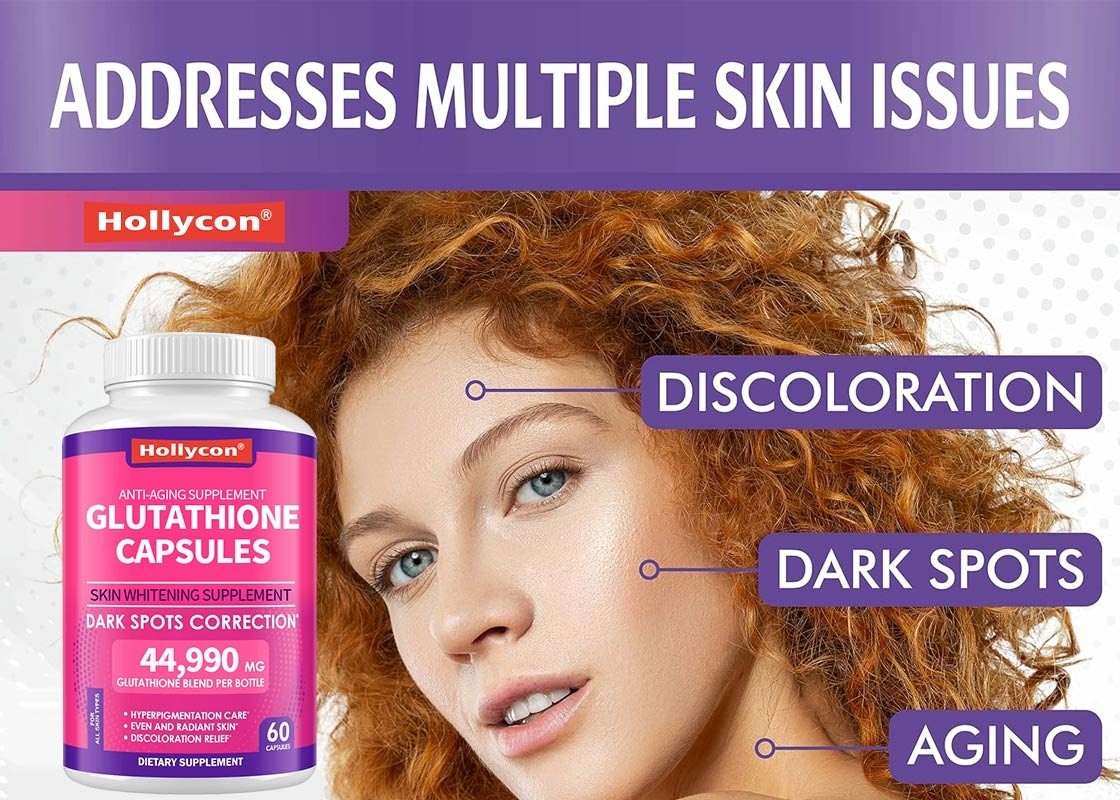 Les capsules de glutathion d'OEM aident à égaler le teint de la peau Pilules blanchissantes anti-âge