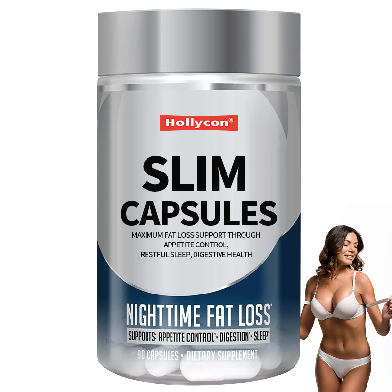 OEM Supplément de perte de graisse maximale de soutien grâce au contrôle de l'appétit, le sommeil reposant, santé digestive Slim Capsules