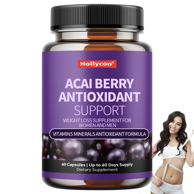 OEM Vitamines Minéraux Formule antioxydante Acai Berry Antioxydant de soutien Supplément de perte de poids pour les femmes et les hommes
