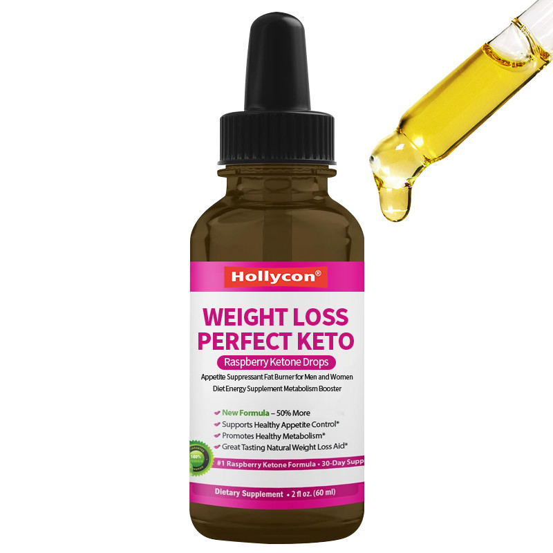 Perte de poids parfaite Keto Raspberry Cétone gouttes Appétit suppresseur de graisse brûleur pour hommes et femmes complément alimentaire énergétique