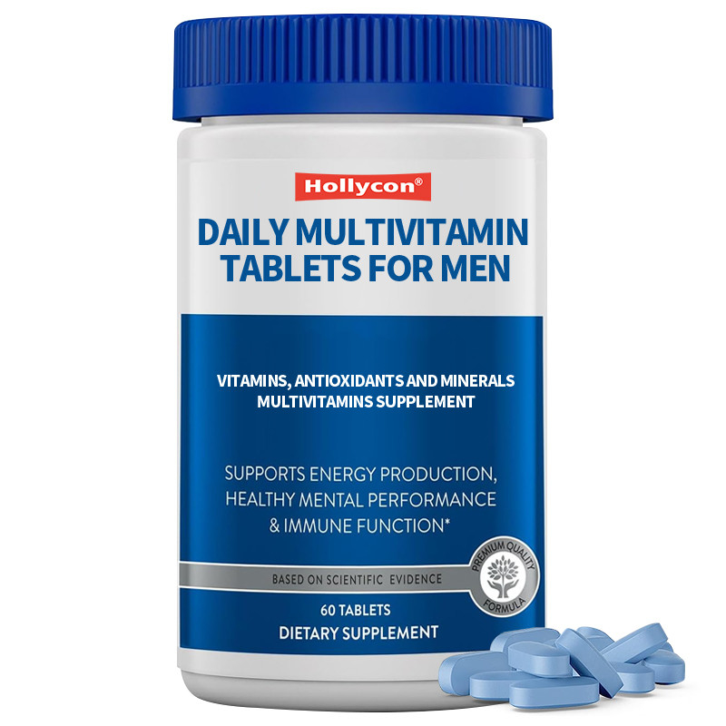 Comprimés quotidiens de multivitamines pour hommes Vitamines, antioxydants et minéraux pour hommes 50+ Supplément de multivitamines