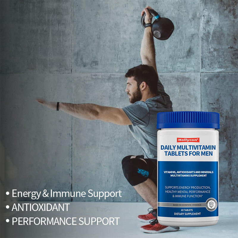 Comprimés quotidiens de multivitamines pour hommes Vitamines, antioxydants et minéraux pour hommes 50+ Supplément de multivitamines