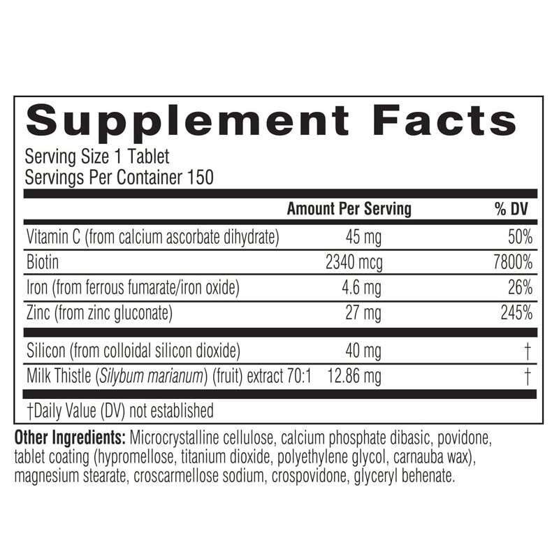 Comprimés de biotine Pour cheveux, peau et ongles Supplément de collagène pour femmes et hommes Supplément de vitamine C, zinc et fer