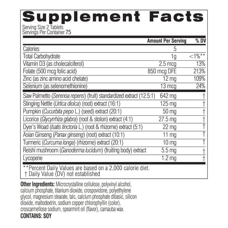 OEM Saw Palmetto Tablets Pour Hommes Supplément de prostate Santé de la prostate et santé reproductive masculine
