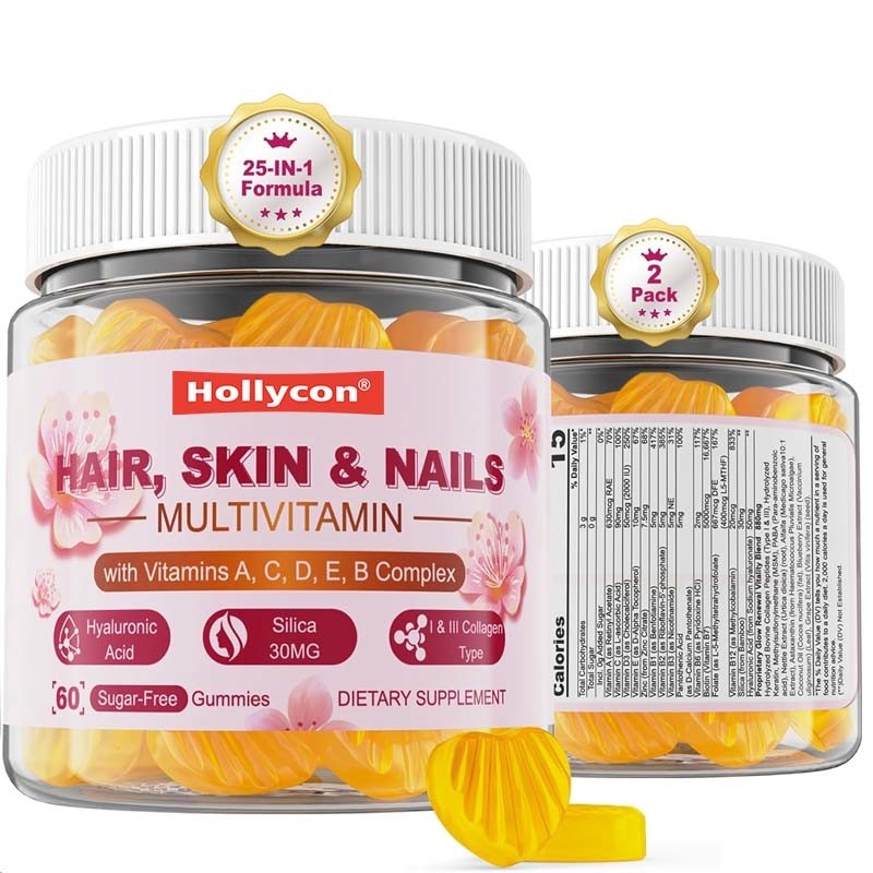 OEM & ODM Support gommés Ingrédients naturels pour les femmes Multivitamines Gommés sans sucre