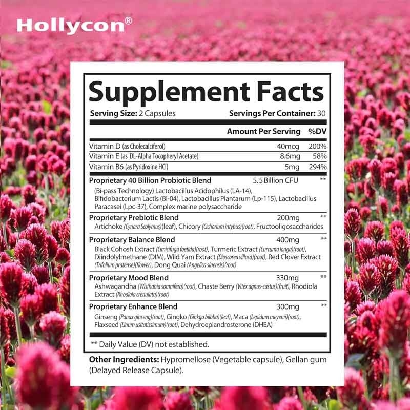 OEM& ODM Equilibre hormonal Santé intestinale pour les femmes Capsules de soulagement de la ménopause