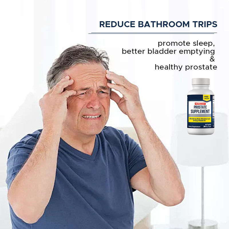 Supplément de soutien de la prostate en bonne santé Réduire les visites aux toilettes Promouvoir le sommeil Mieux vidanger la vessie Capsules