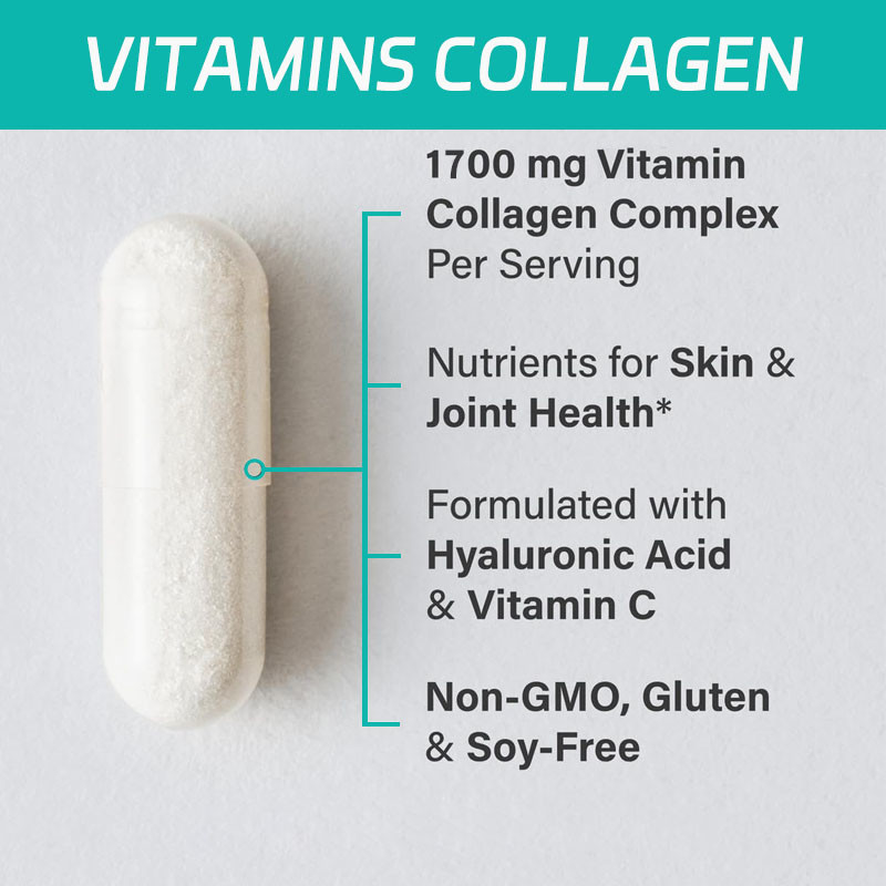 Support OEM Collagène pour les femmes Hommes Pilules de collagène multiples Vitamines Capsules de collagène