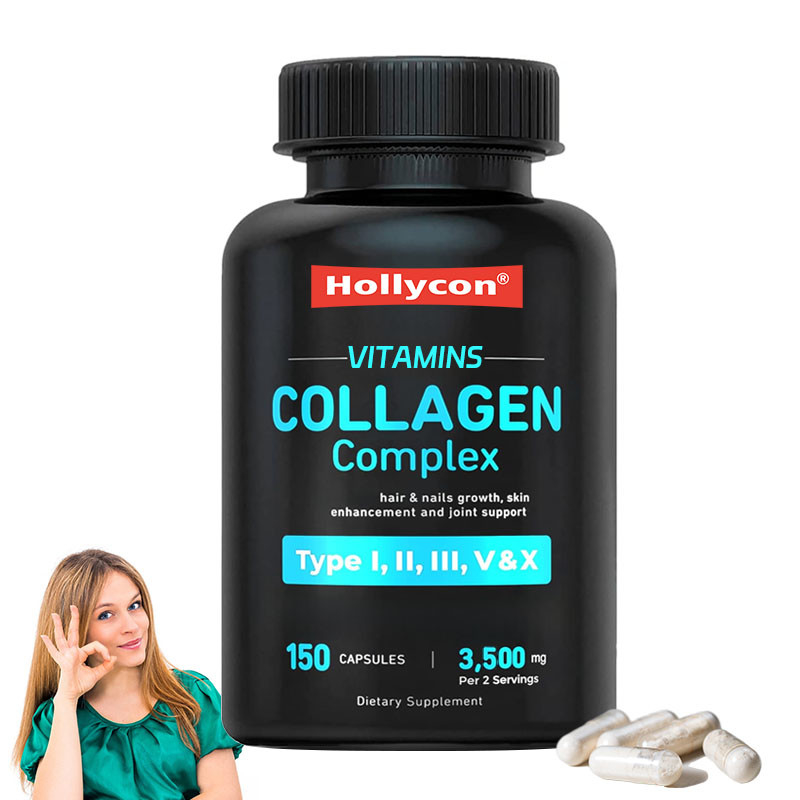 Support OEM Collagène pour les femmes Hommes Pilules de collagène multiples Vitamines Capsules de collagène
