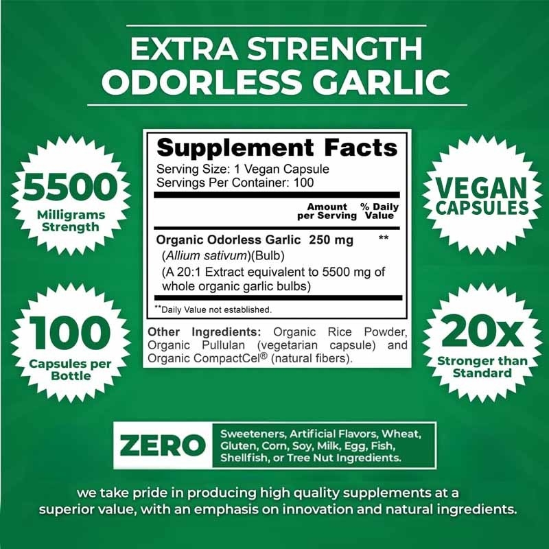 Support OEM Extrait d'ail organique inodore Antioxydant pour les capsules végétaliennes d'ail pour adultes
