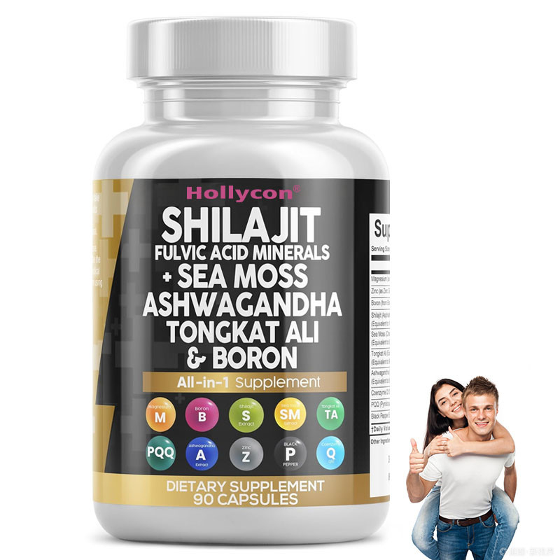 OEM Ashwagandha Tongkat Ali Boron Magnésium Pour Hommes Capsules d'acide fulvique Shilajit