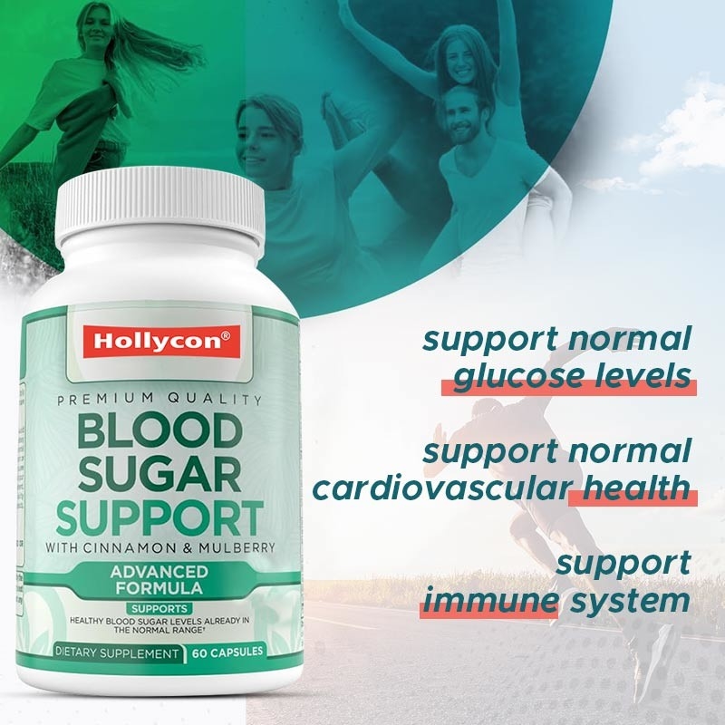 OEM Supplément de soutien de la glycémie normale Cannelle Mélon amer Moulou Zinc Biotine Vitamine Supplément à base de plantes
