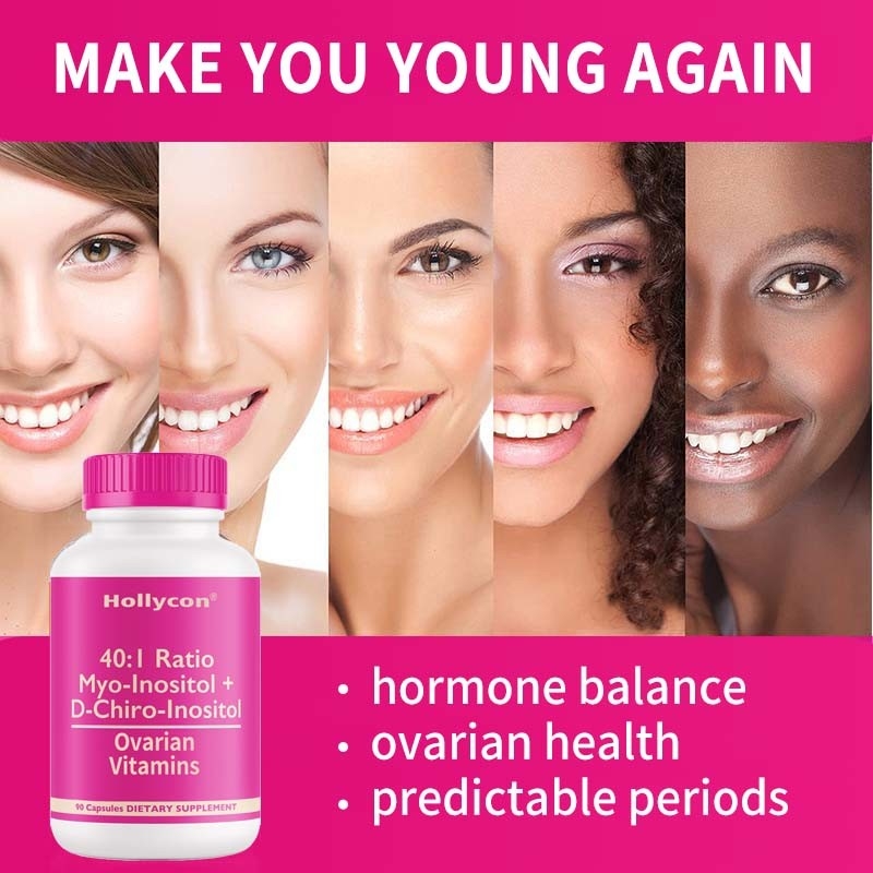 OEM Appui ovarien Vitamines équilibre hormonal pour les femmes Vitamines ovariennes Capsules