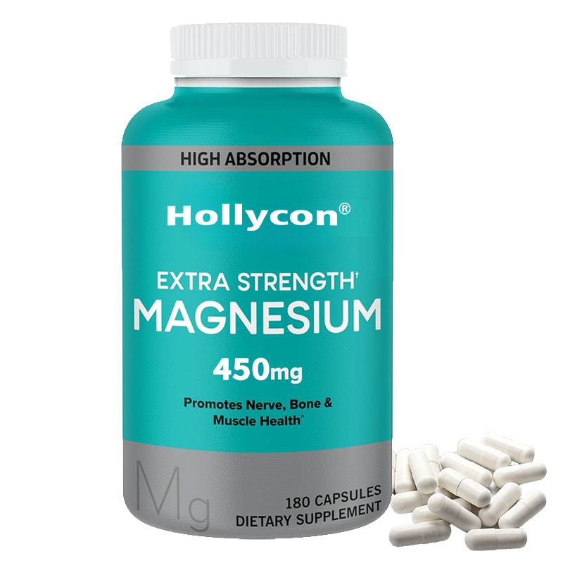 OEM Haute absorption Santé musculaire osseuse Magnésium alimentaire pour adultes Capsules de magnésium