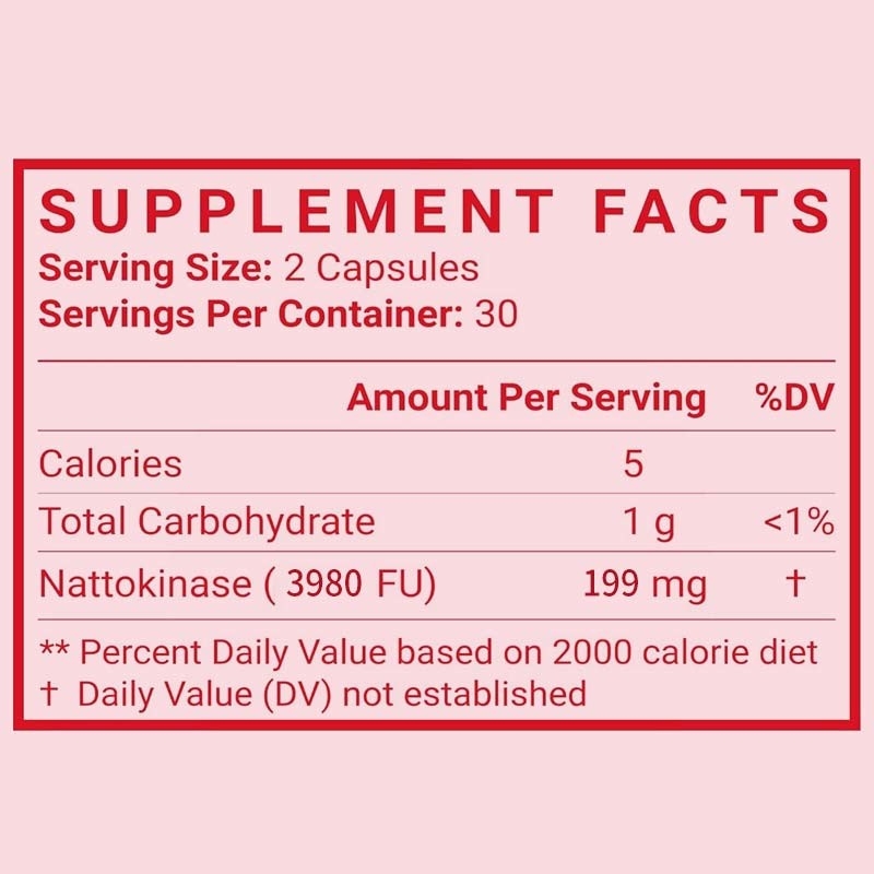 OEM Organic 4000 FU par portion de supports pour la santé cardiaque des adultes