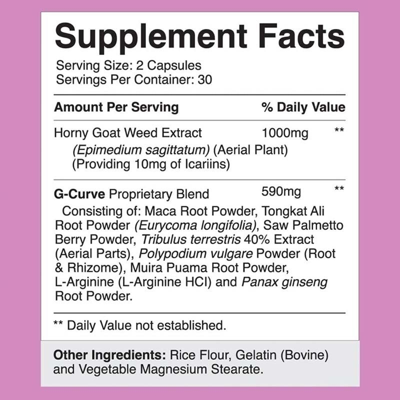 Vente en gros d'herbes Horny Goat Weed pour les femmes Capsules pour le renforcement du sein et du cul