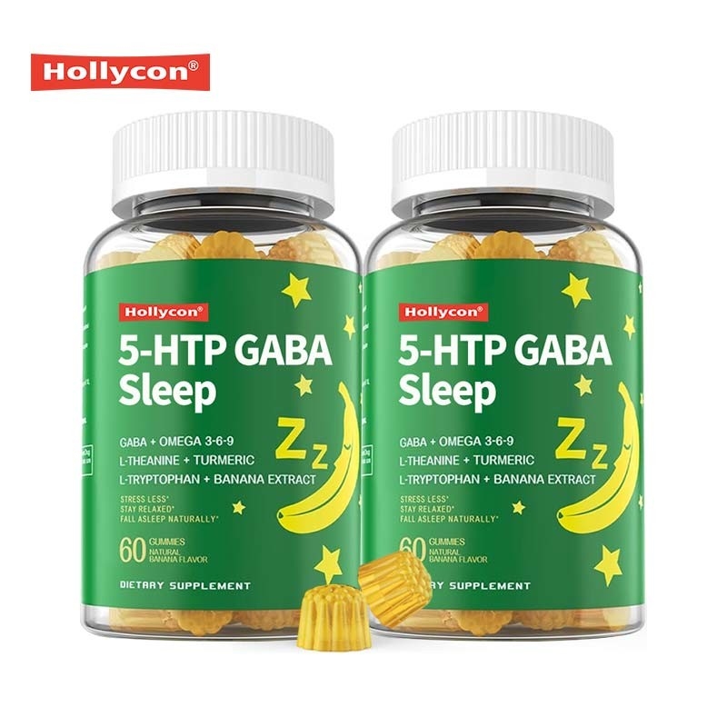 OEM 5 - HTP GABA Sleep Gummies Supplément GABA naturel pour le sommeil, le cerveau et les articulations