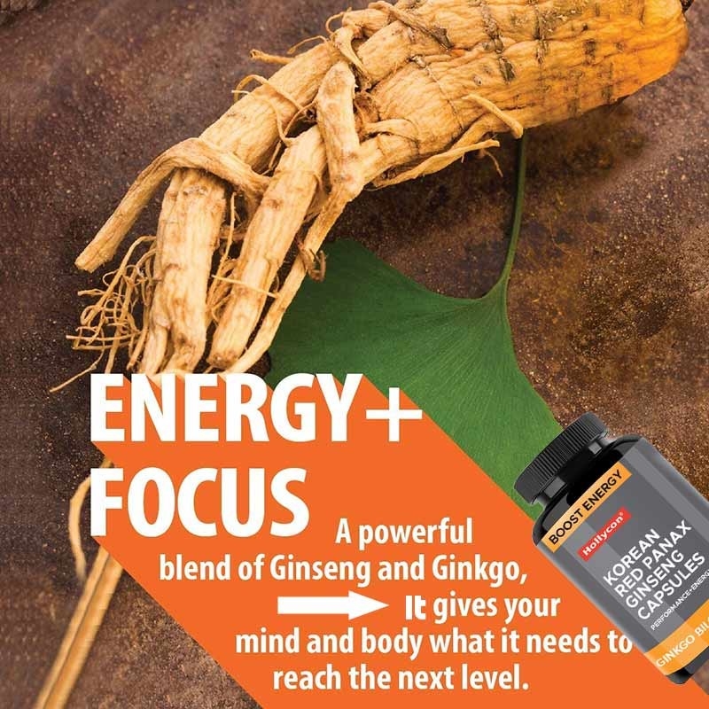OEM Coréen Rouge Panax Ginseng Capsules Ginkgo Biloba Augmenter la concentration énergétique Mémoire pour les hommes et les femmes
