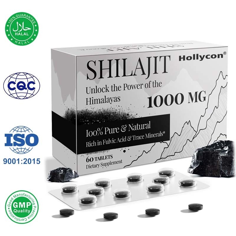 Shilajit Tablettes d' énergie de soutien immunitaire Shilajit organique pour les hommes et les femmes
