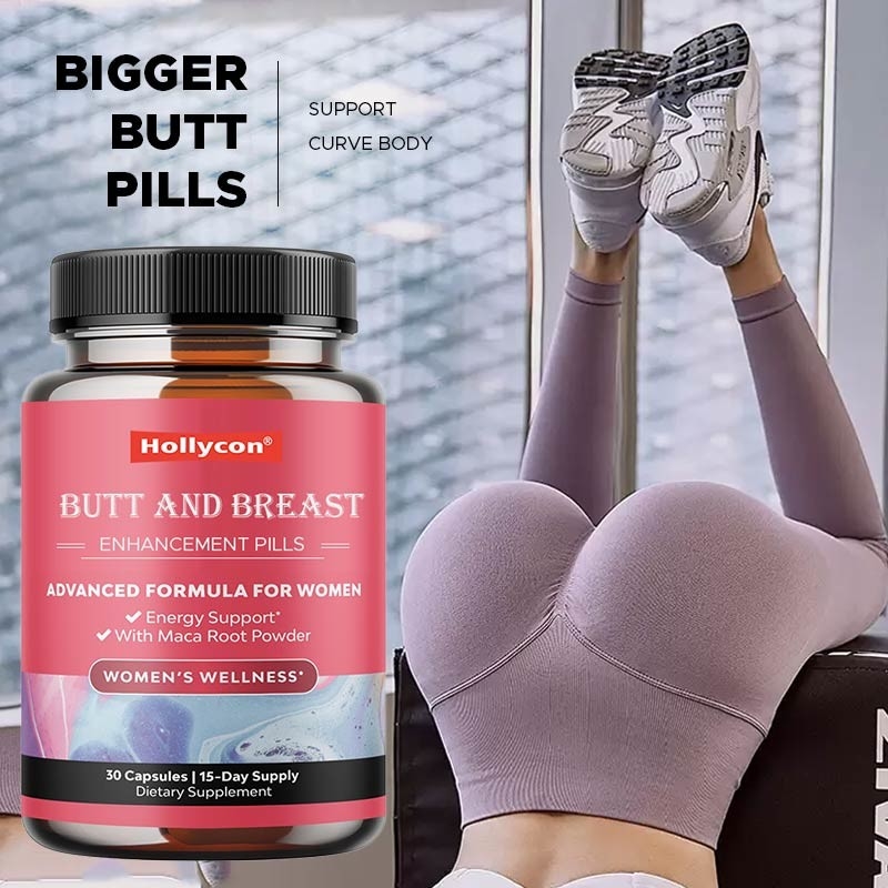 Pilules pour agrandir les seins des fesses, soutien du corps, courbes de corps, paillettes à la scie