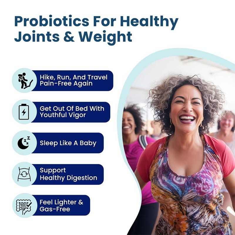 Produits pour la ménopause Probiotiques pour les femmes Poudre de moringa aide à perdre du poids Capsules minceur