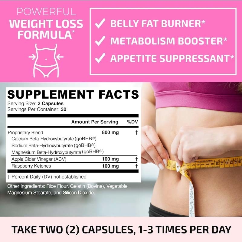 Capsules de combustion des graisses pour la perte de poids Capsules naturelles de perte de poids pour les femmes