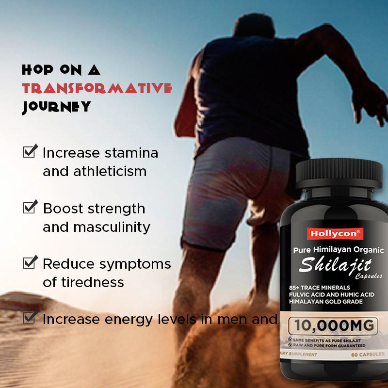OEM Pure Himalayan Organique Shilajit Capsules Antioxydants soutiennent l' énergie soulagement du stress immunitaire