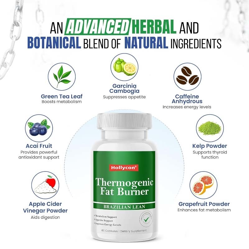 Capsules brûleurs de graisse pour la perte de poids Capsules naturelles de perte de poids pour le contrôle du poids